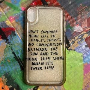 “Don’t compare yourself…” phone case **Used**